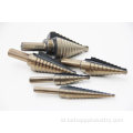 Step Drill Bits Kit dalam kasus aluminium